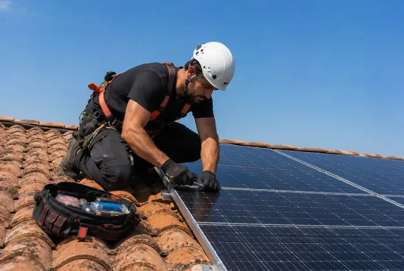 Maintenance et monitoring de panneaux solaires à Secondigny