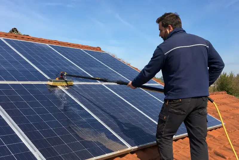 Nettoyage et entretien de panneaux solaires à Secondigny